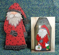 Wood 8249 Ornament Santa